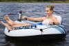 Dmuchany Materac do pływania Rapid Rider BESTWAY 135cm + Oparcie + Siateczkowe dno + Miejsca na napoje + Uchwyty